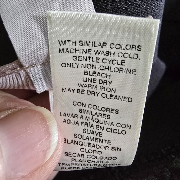 Chico's Womens Grey/Purple/Black Floral Stretch StraightLegDressPants Size 1 - Picture 11 of 11